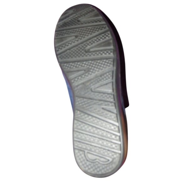 Clarks Collection Navy Blue Perforated Glitter Slip On Loafers Antifatigue - Picture 6 of 6